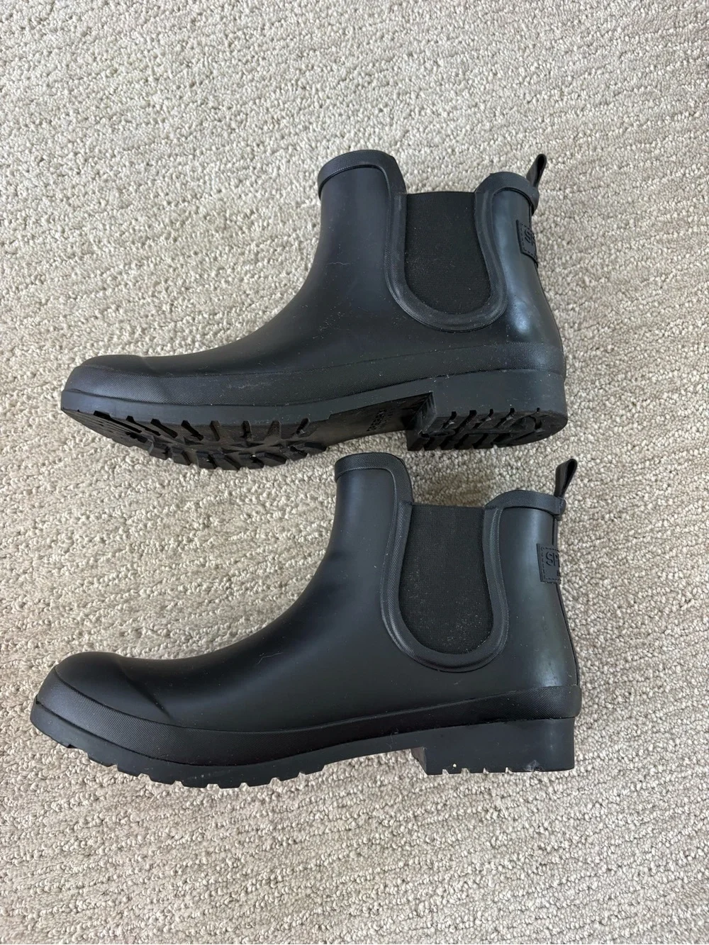 Sperry Youth Black Chelsea Waterproof Rain Boots